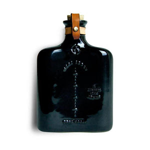 Black Ceramic Flask